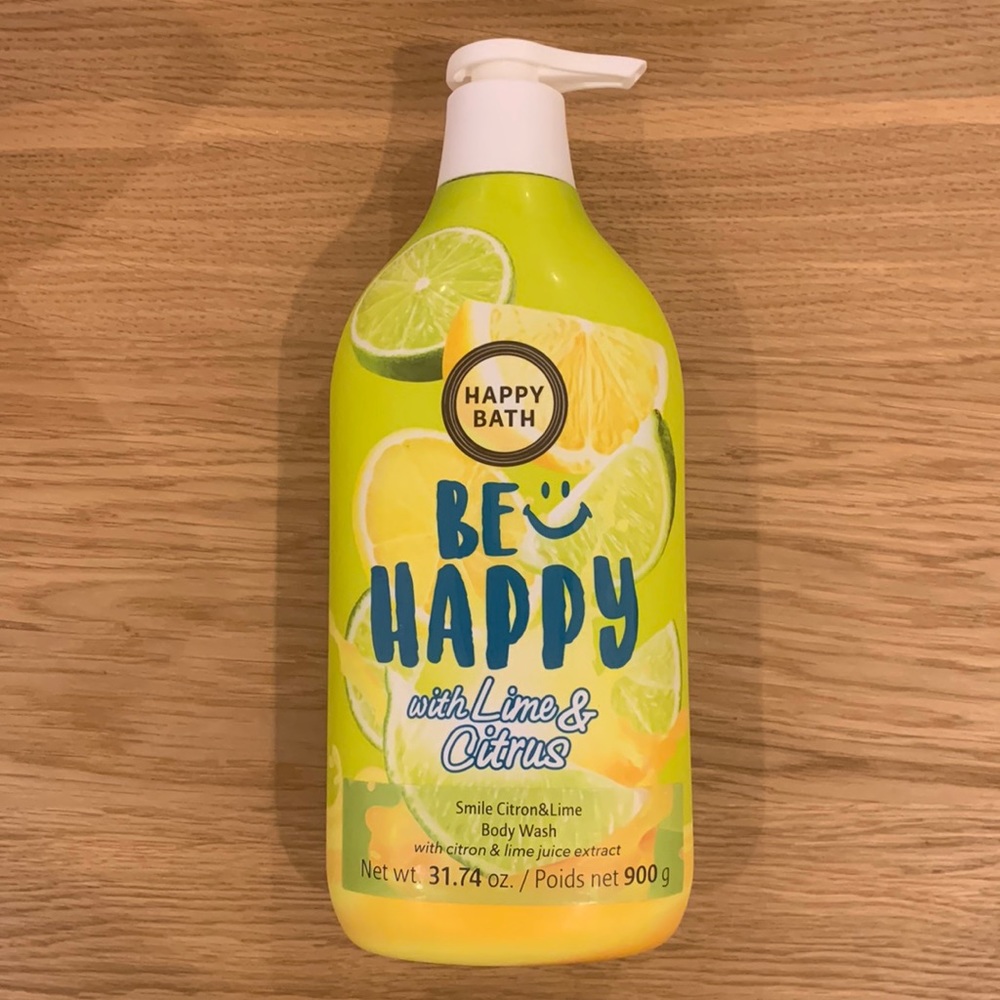 New KOREAN HAPPY BATH BE HAPPY WITH LIME & CITRUS NET WT 31.74 OZ MADE IN KOREA